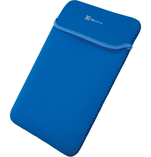 Klip Xtreme - Notebook sleeve - 15.6 in - Black blue - neoprene reversable