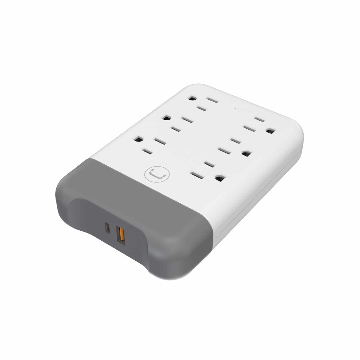 Regleta 6 en 1 PowerPod Tomacorriente de Pared PD20W USB-A USB-C Unno Tekno PW5084WT