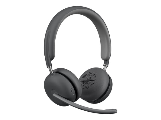 Logitech Zone Wireless 2 Premium Noise Canceling Headset with Hybrid ANC, Certified for Zoom, Google Meet, Google Voice, Fast Pair, Graphite - Auricular - en oreja - Bluetooth - inalámbrico - cancelación de sonido activo