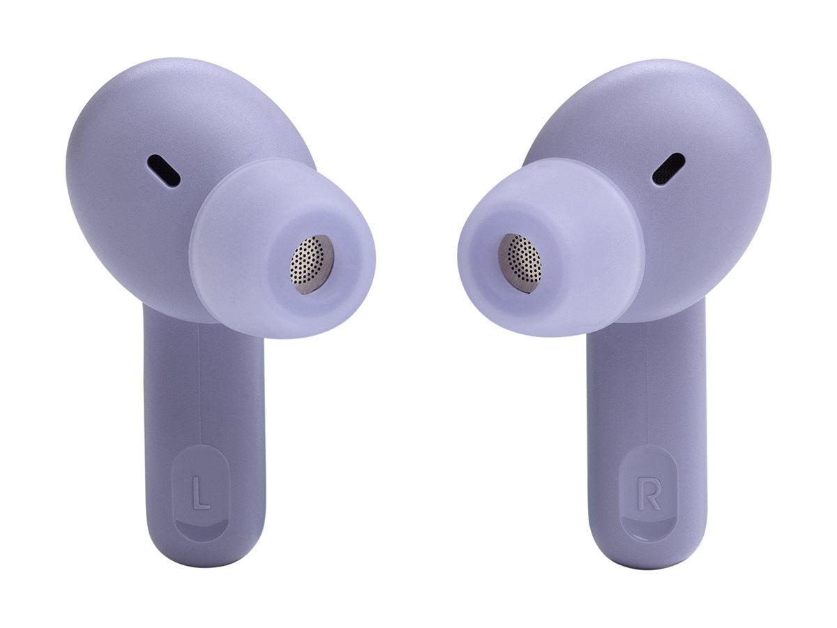 JBL TUNE Beam - Auriculares inalámbricos con micro - en oreja - Bluetooth - cancelación de sonido activo - aislamiento de ruido - púrpura