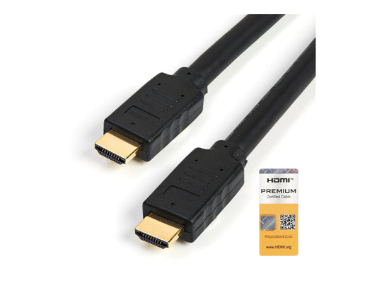 StarTech.com Cable de 5m HDMI de alta velocidad premium con Ethernet - 4K 60Hz - Cable para Blu-Ray UltraHD 4K 2.0 - Cable HDMI con Ethernet - HDMI macho a HDMI macho - 5 m - negro