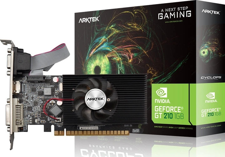 Tarjeta de Video Arktek GT210 1GB DDR3 HDMI/DVI/VGA AKN210D3S1GL1