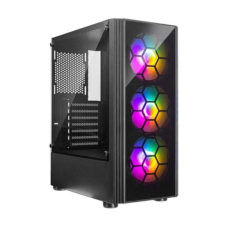 Gabinete PC X-LION HF-620 Gaming Mid Tower Vidrio Templado HF-620