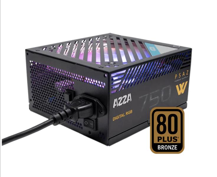 Fuente de Poder AZZA 750W 80 Plus Bronze ARGB PSAZ-750W ARGB