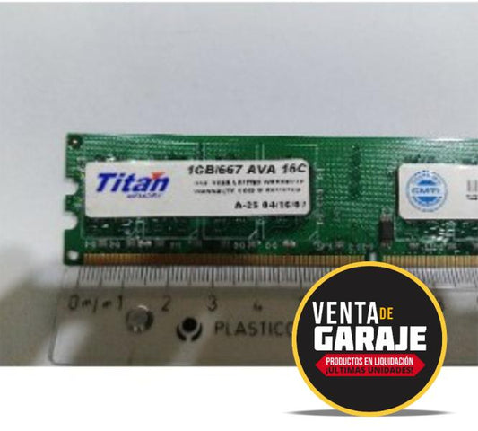 Memoria RAM Titan DDR2 256MB 667MHz DIMM