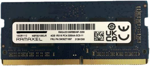 Memoria RAM Ramaxel DDR4 4GB 3200MHz SODIMM RMSA3310MR86H9F-3200