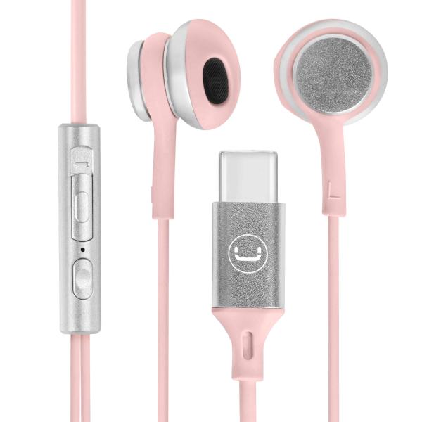 Audifonos USB-C In-Ear Ultra Rosa Unno Tekno HS7005PK