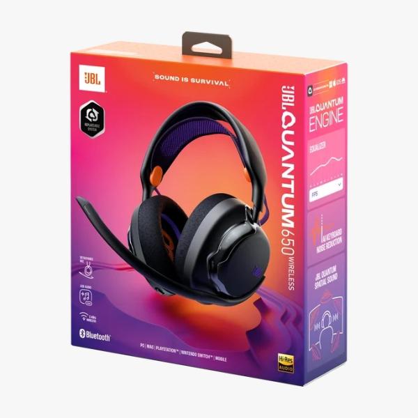 Audifonos Gaming JBL Quantum 650 Wireless Over-Ear Negro JBLQTUM650BLK