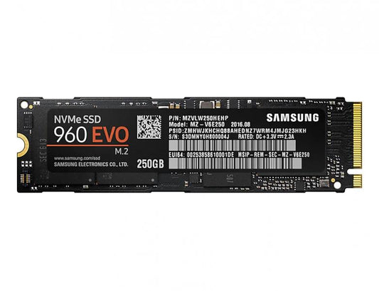 SSD 250GB Samsung 960 EVO M.2 NVMe PCIe