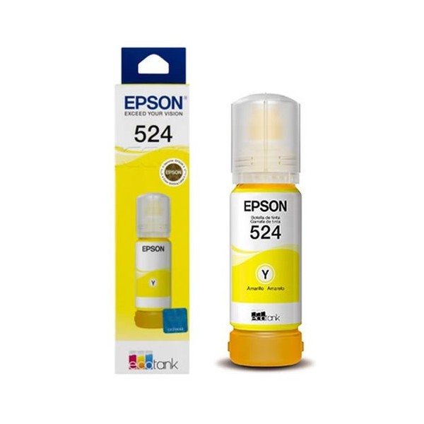 Botella de Tinta Epson T524 Amarillo T524420-AL