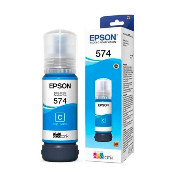 Botella de Tinta Epson T574 Cian T574220-AL
