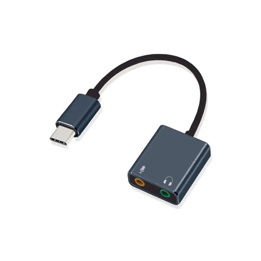 Adaptador de Sonido USB-C Argom Tech con Salida Estereo y Microfono Mono ARG-CB-0066