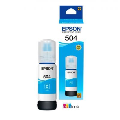 Botella de Tinta Epson T504 Cian T504220-AL