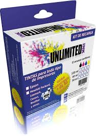 Kit de Recarga de Tinta Unlmtd Ink 60ml 4 Colores
