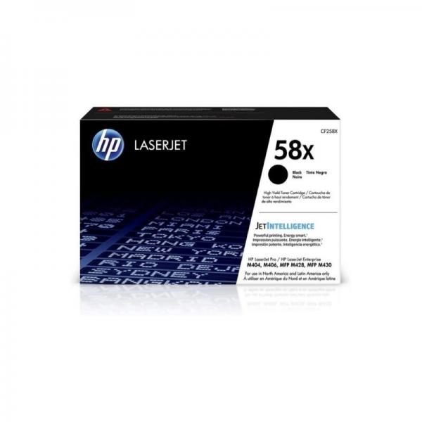 Toner HP 58X Alto Rendimiento Original LaserJet Negro CF258X
