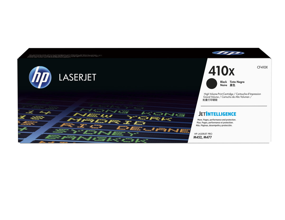 Toner HP 410X Alto Rendimiento Original LaserJet Negro CF410X