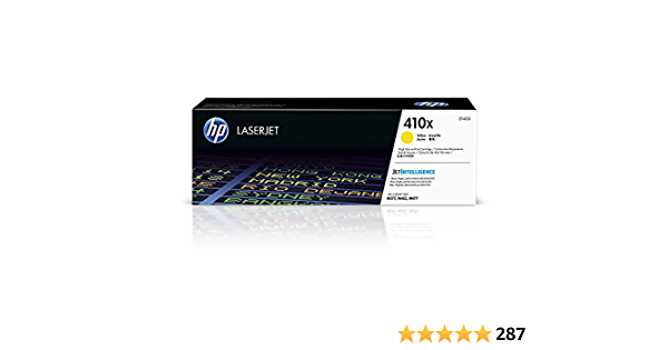 Toner HP 410X Alto Rendimiento Original LaserJet Amarillo CF412X