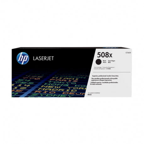 Toner HP 508X Alto Rendimiento Original LaserJet Negro CF360X