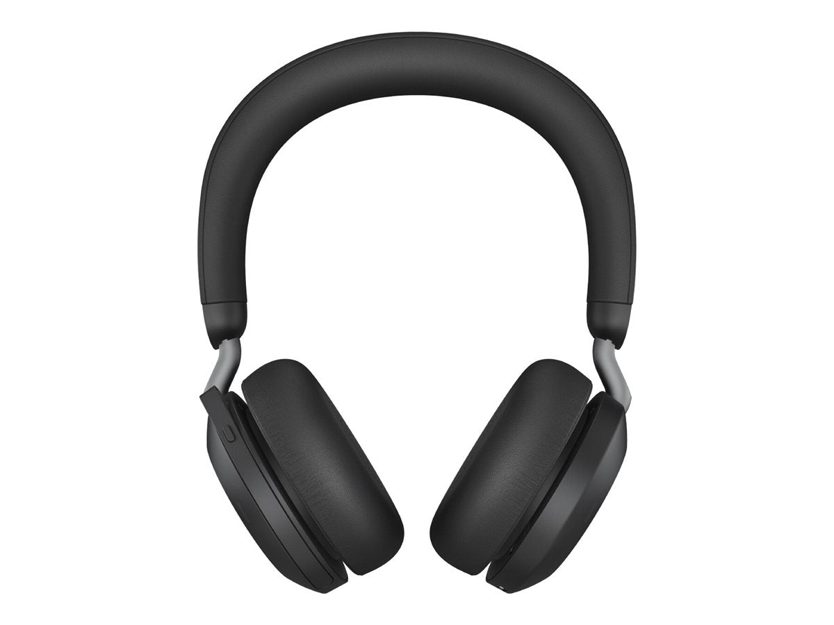 Jabra Evolve2 75 - Auricular - en oreja - Bluetooth - inalámbrico - cancelación de sonido activo - USB-A - aislamiento de ruido - negro - Certificado para Equipos de Microsoft