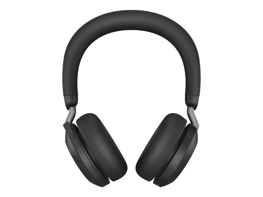 Jabra Evolve2 75 - Auricular - en oreja - Bluetooth - inalámbrico - cancelación de sonido activo - USB-A - aislamiento de ruido - negro - Certificado para Equipos de Microsoft