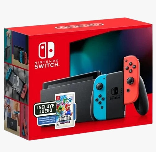 Consola Nintendo Switch 1 V2 + Super Mario Wonder Bundle